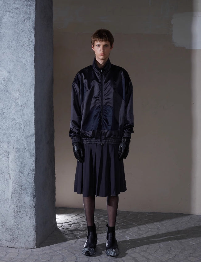 ENTRE-TEMPS NYLON-JACQUARD TRACK JACKET