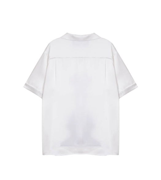 ENTRE-TEMPS PRINTED SATIN SHIRT