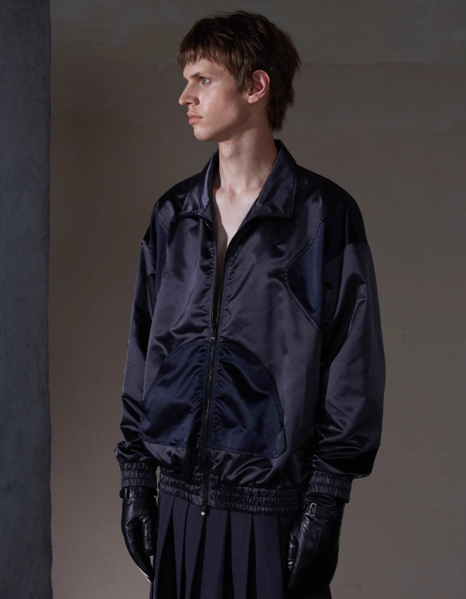 ENTRE-TEMPS NYLON-JACQUARD TRACK JACKET