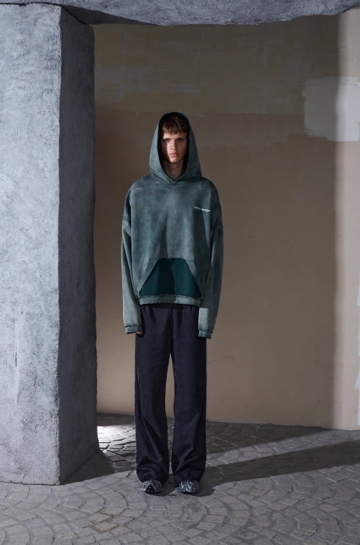 ENTRE-TEMPS PRINTED COTTON-JERSEY HOODIE