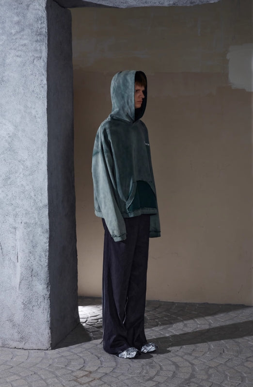 ENTRE-TEMPS PRINTED COTTON-JERSEY HOODIE