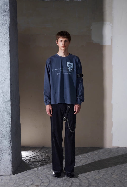 ENTRE-TEMPS PRINTED LONG SLEEVE T-SHIRT